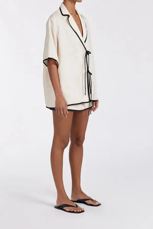 CREAM LINEN SHIRT