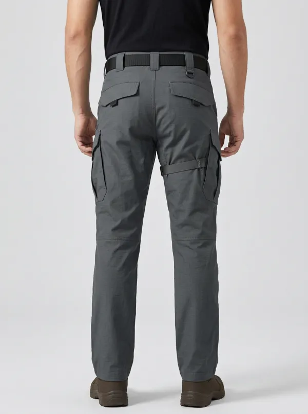 Men's Charcoal Grey Tactical Cargo Cargo Pants