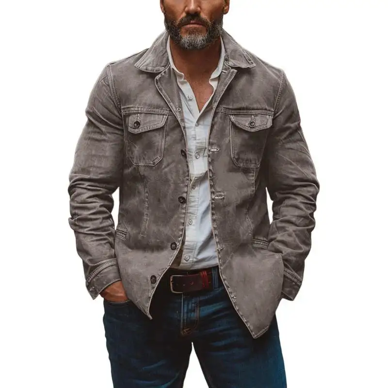 Pocket Leather Utility Jacket