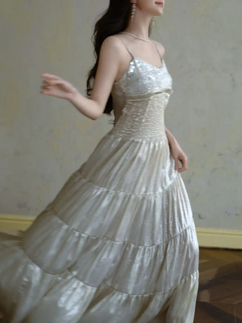 Embroidered Long Dress