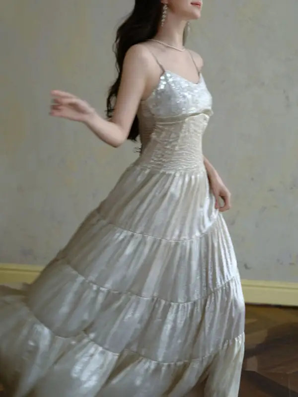 Embroidered Long Dress