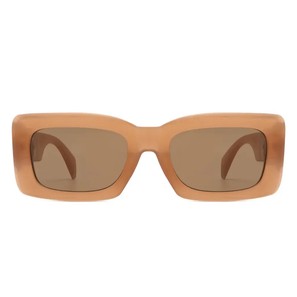 Retro Square Thick Frame Luxury Sunglasses