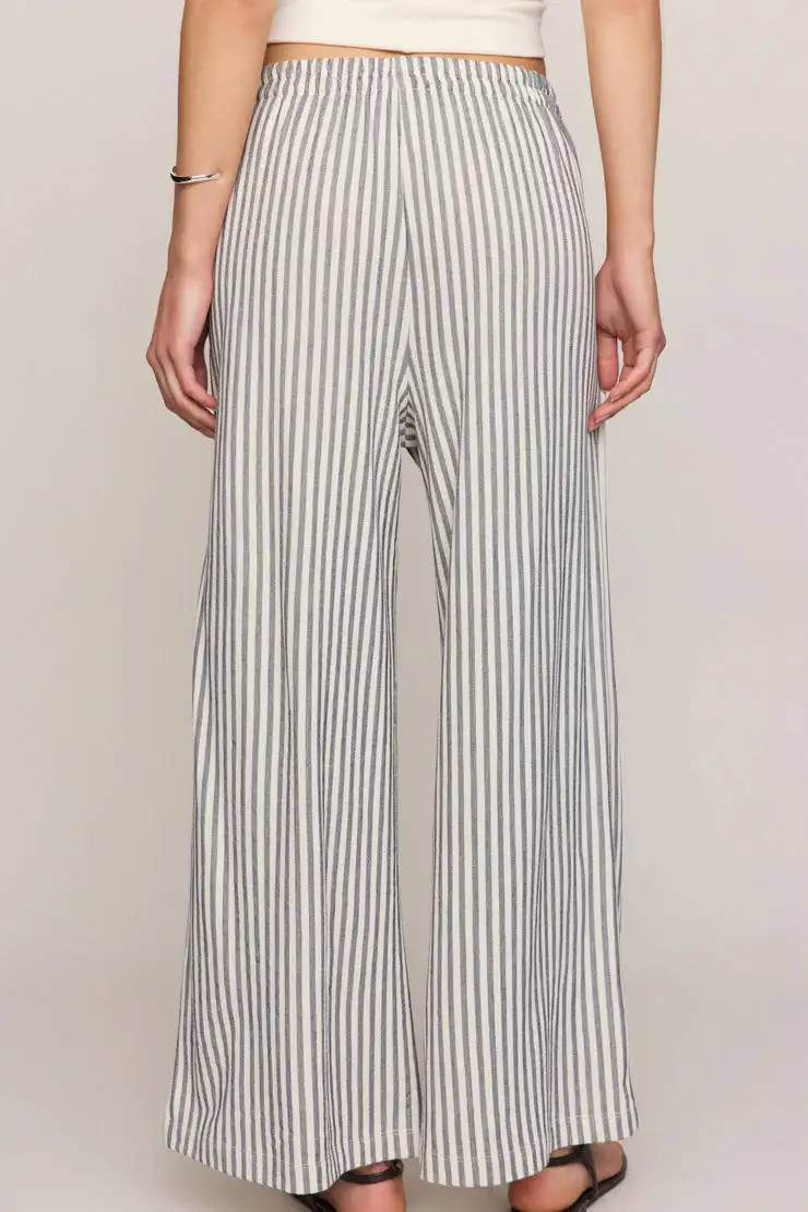 Striped Textured Pants