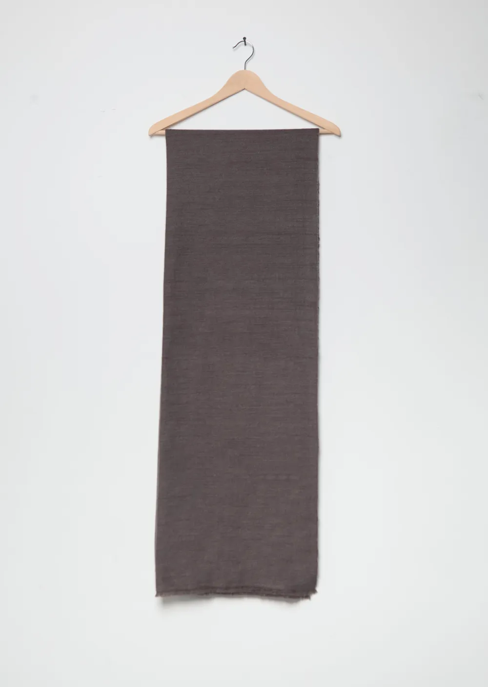 Fine Knit Cashmere Woven Fringed Scarf