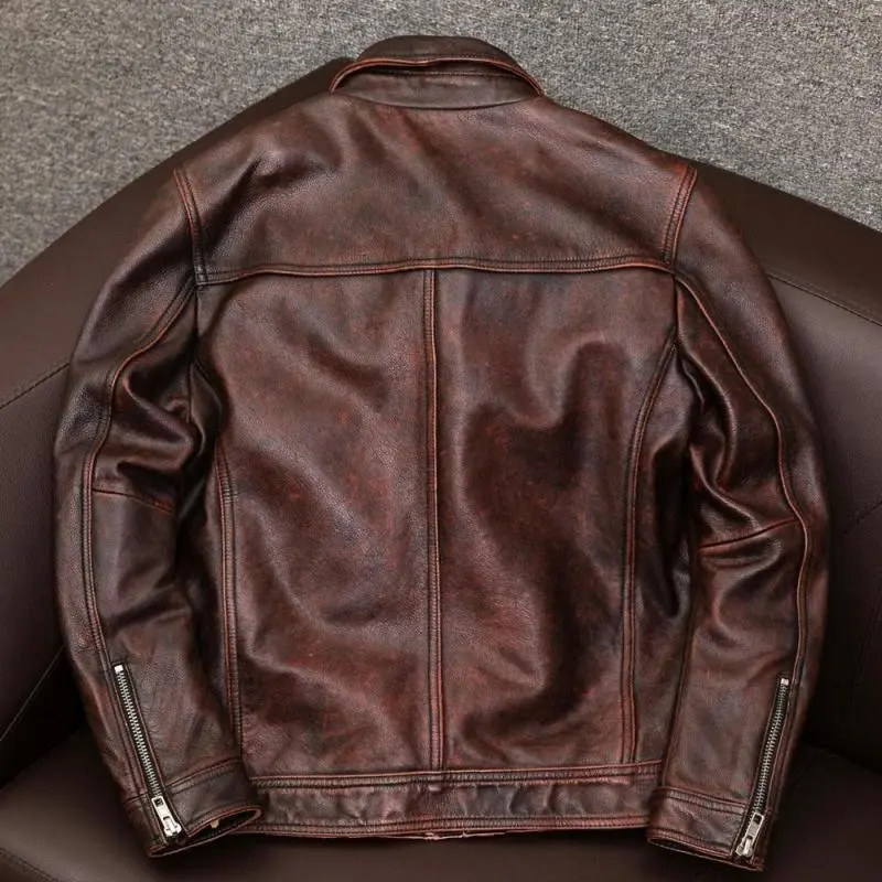Leather Utility Pocket Jacket