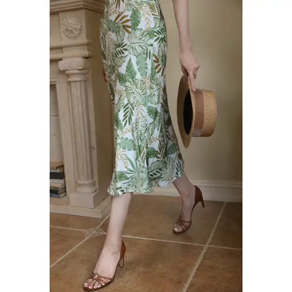 Structured Textured Everyday Casual Polyester Skirt