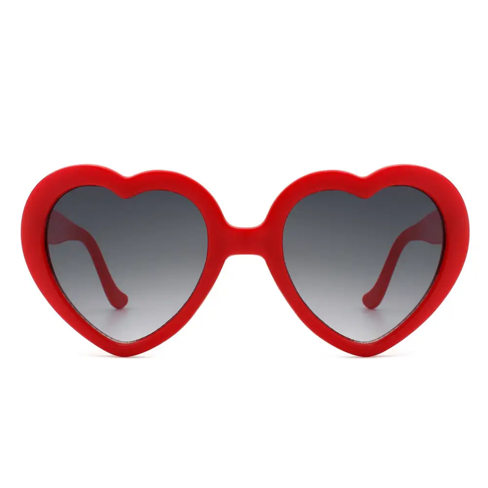 Layered Heart Shape Frame Sunglasses