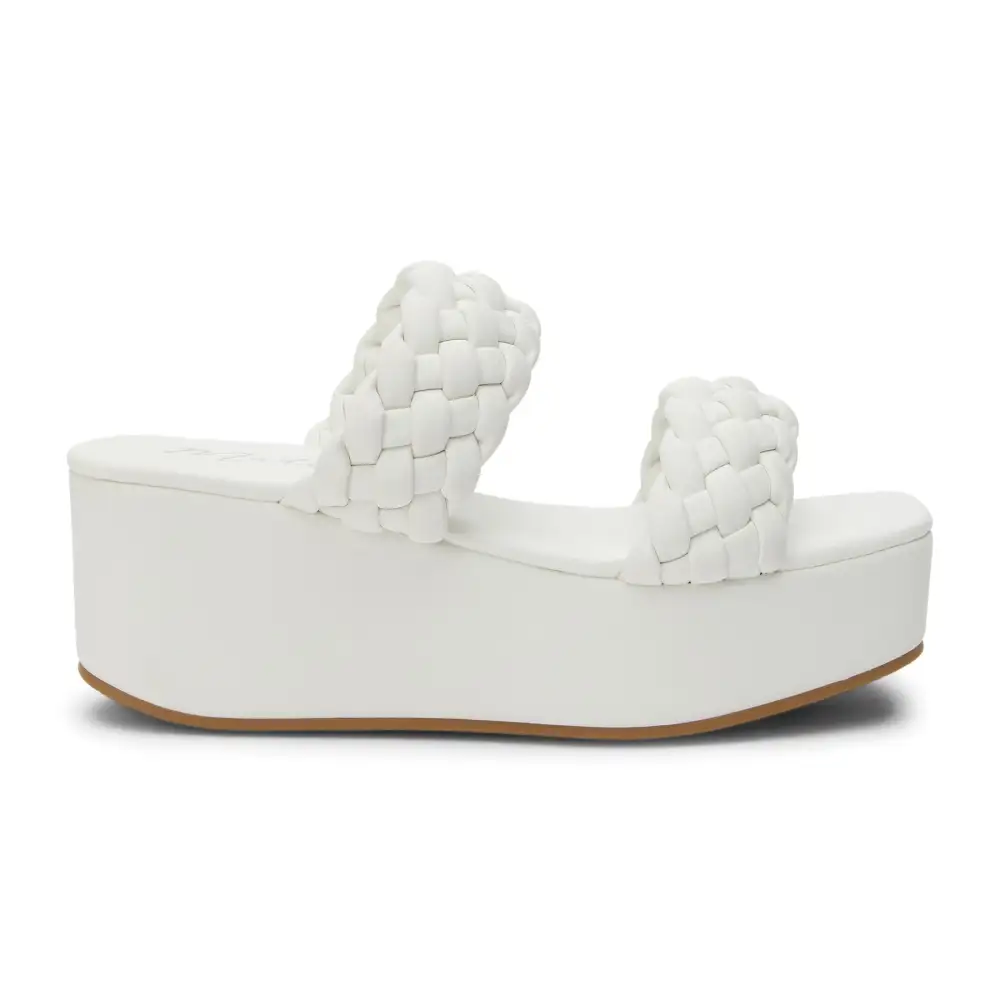 Platform Leather Wedge Sandals