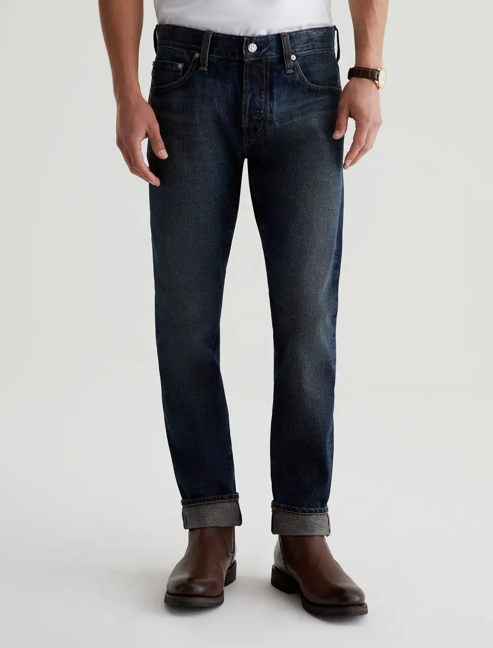 Men's Modern Slim Mid Rise Rigid Jeans