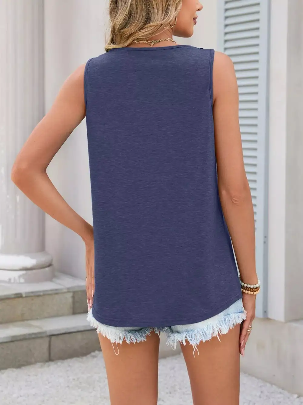 Refined Refined Lace-Trim Tank Top