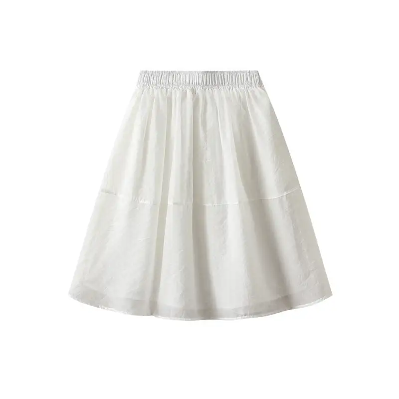 A-Line Skirt With Tulle For