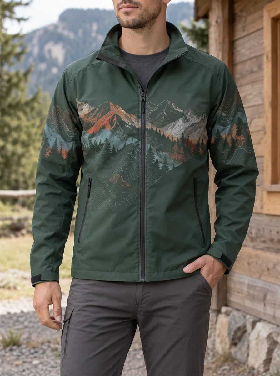 Men's Outdoor Nature Mountain Forest Rugged Studio Jacket