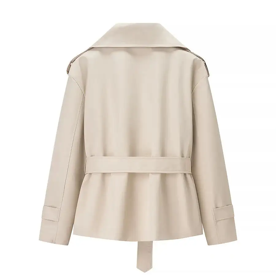 Polished Belted Trench Coat