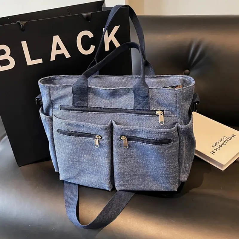 Versatile Utility: Large-Capacity Mesh & Canvas Travel Bag