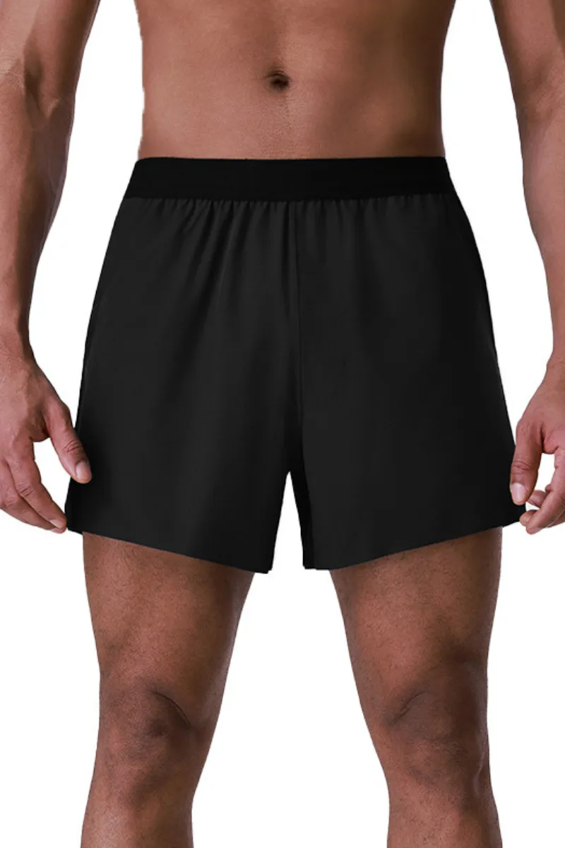 Quick Dry Storage Pocket Stretch Athletic Shorts