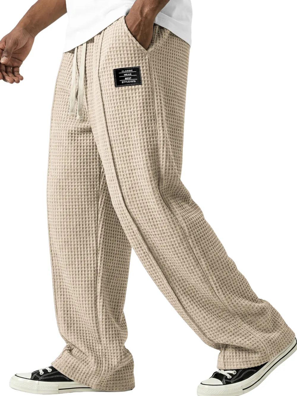 Everyday Textured Knit Seamed Detail Pants