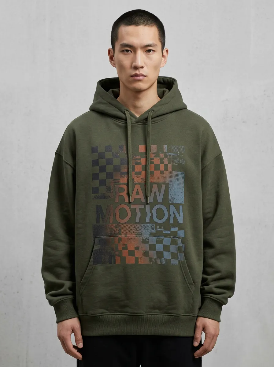 Graphic Checkerboard Men's Graphic Hoodie