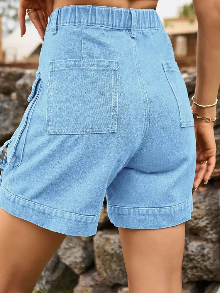 Cargo Denim Shorts