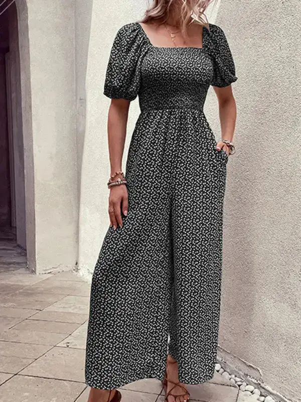 Tailored Everyday Printed Soft Jumpsuit