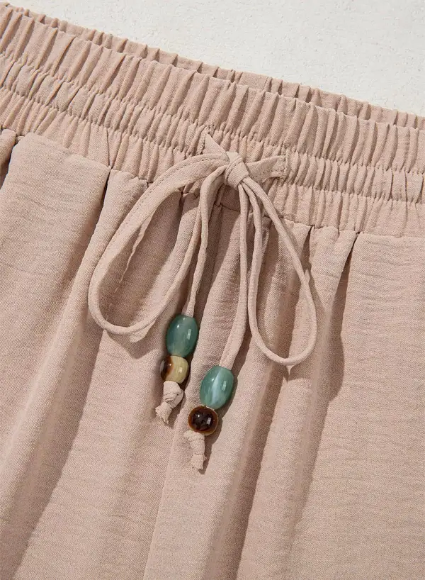 Everyday Casual Wide Leg Drawstring Pants