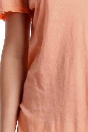 Scoop-Neck Cashmere Cotton T-Shirt