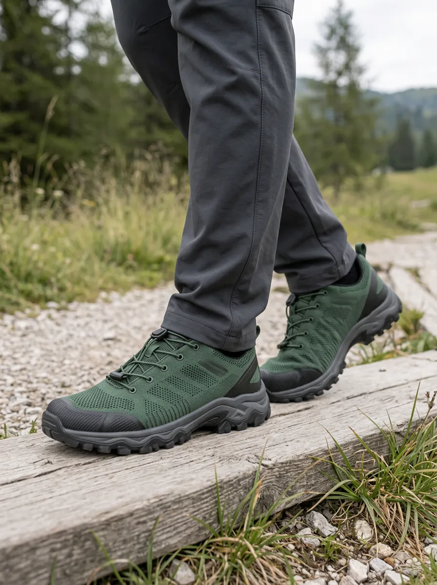 Men's Terrain Hiking Mesh Printed Shoes
