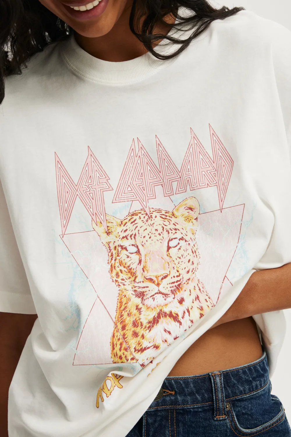Leopard Crew Neck Loose T-Shirts