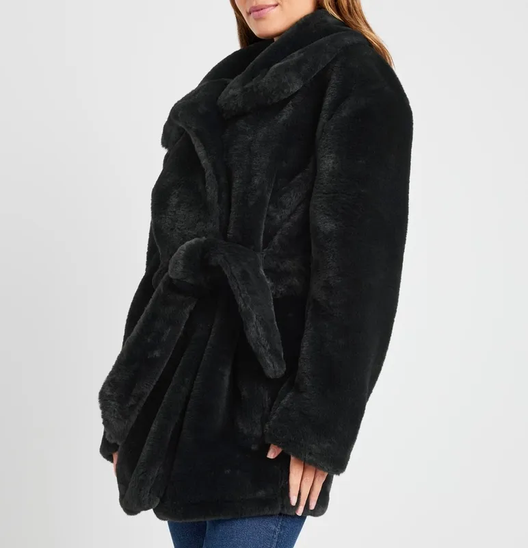 Airy Smooth Fur Jacket