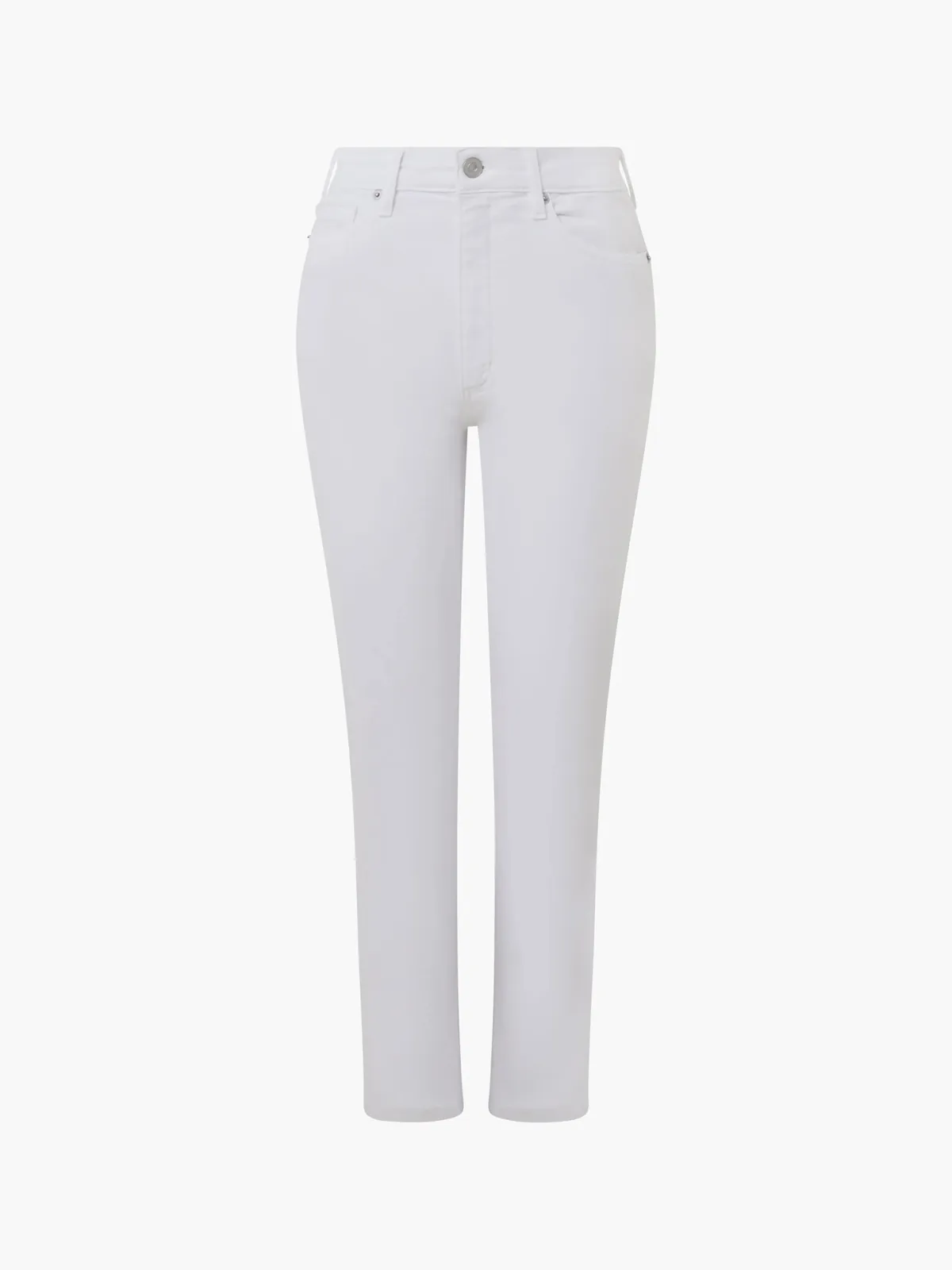 Minimalist Slim-Fit Stretch 28-Inch White Jeans