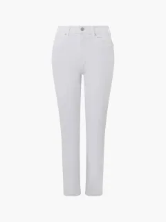 Minimalist Slim-Fit Stretch 28-Inch White Jeans