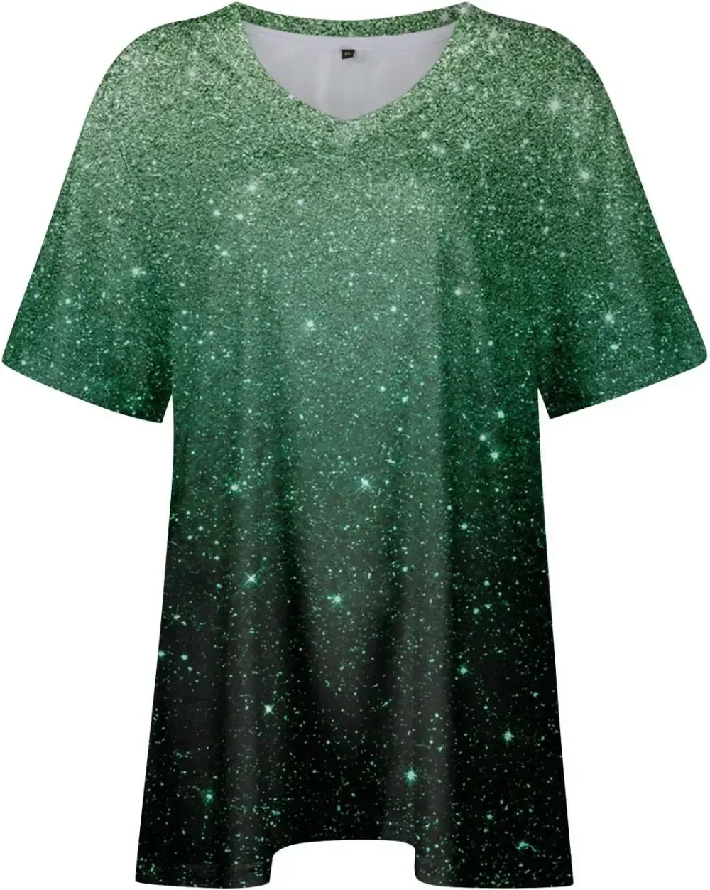 Plus Size Tops for Women Dressy Short Sleeve V Neck Shirts for Women Summer Tops for Women 2024 Floral Print Top