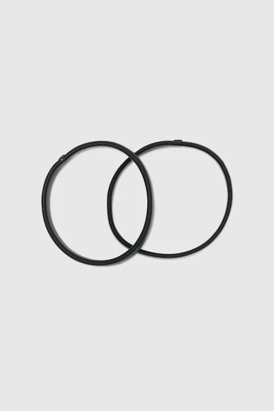 Black Polished Sleeve Garter