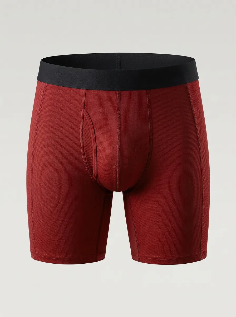 Men's Charcoal Grey Textured Boxer Briefs