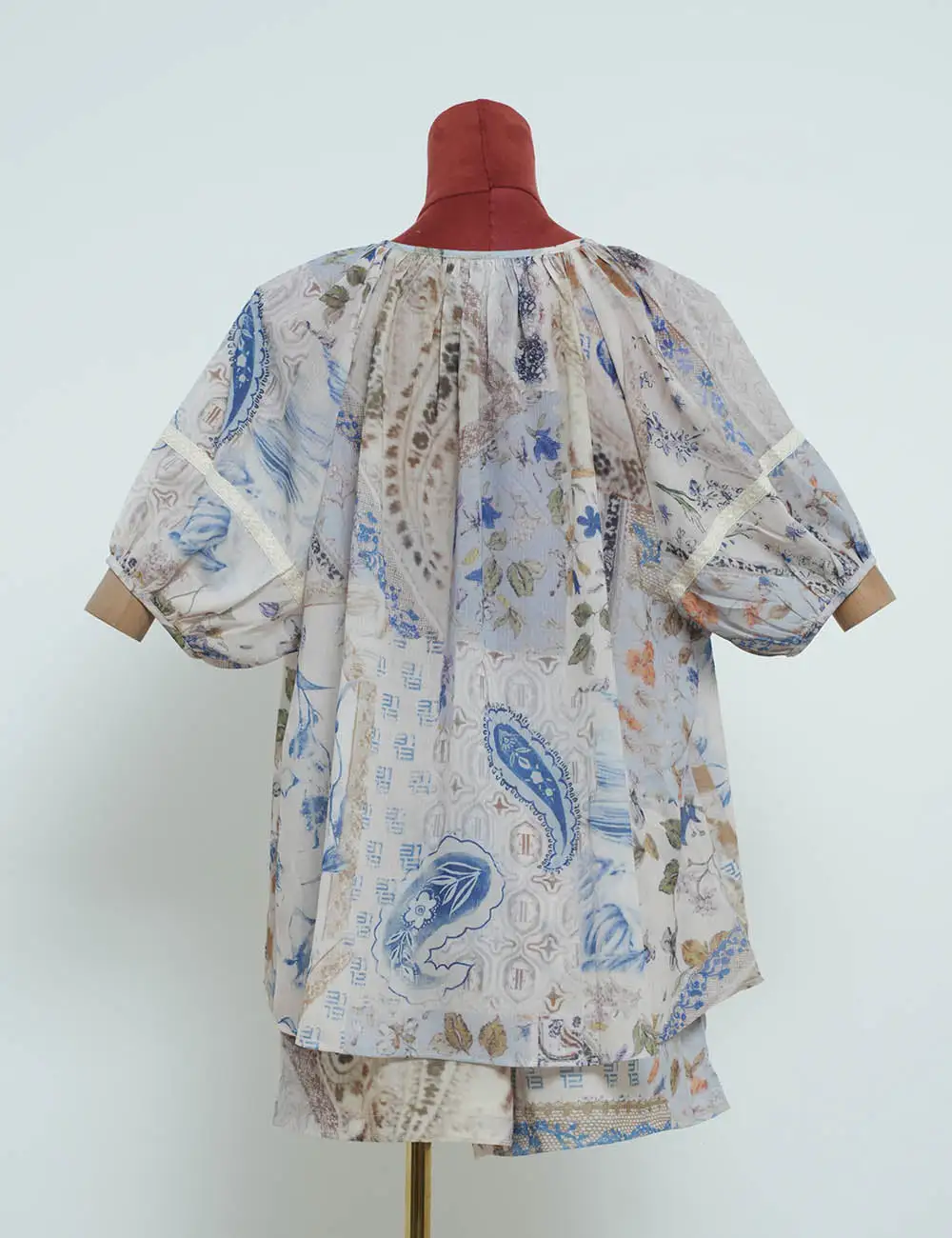 Boho Classic Blouse Shorts Two Piece Set