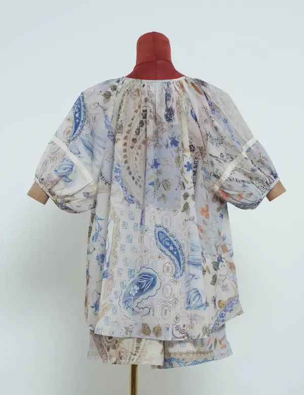Boho Classic Blouse Shorts Two Piece Set