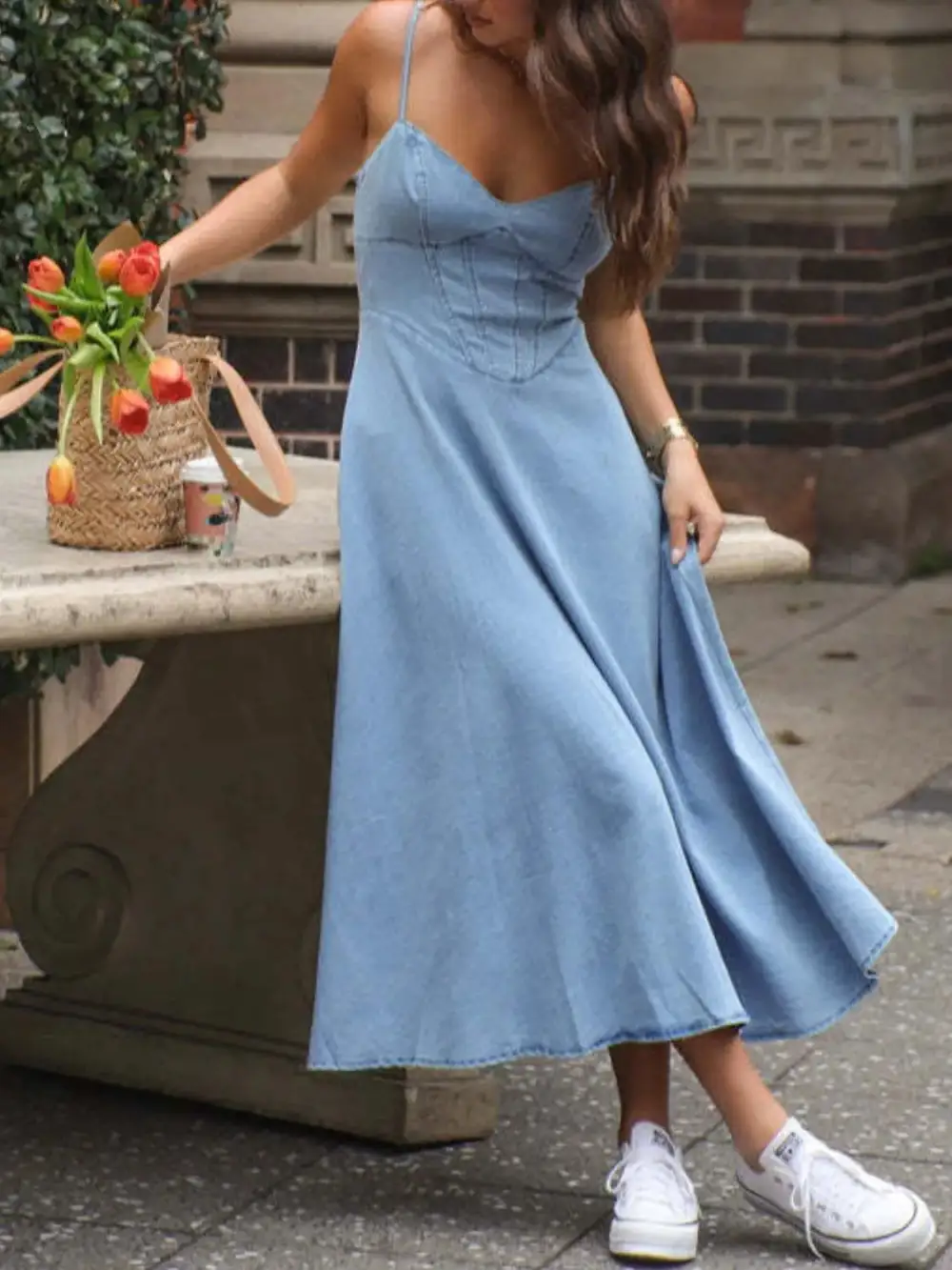Soft Smocked Midi Dress