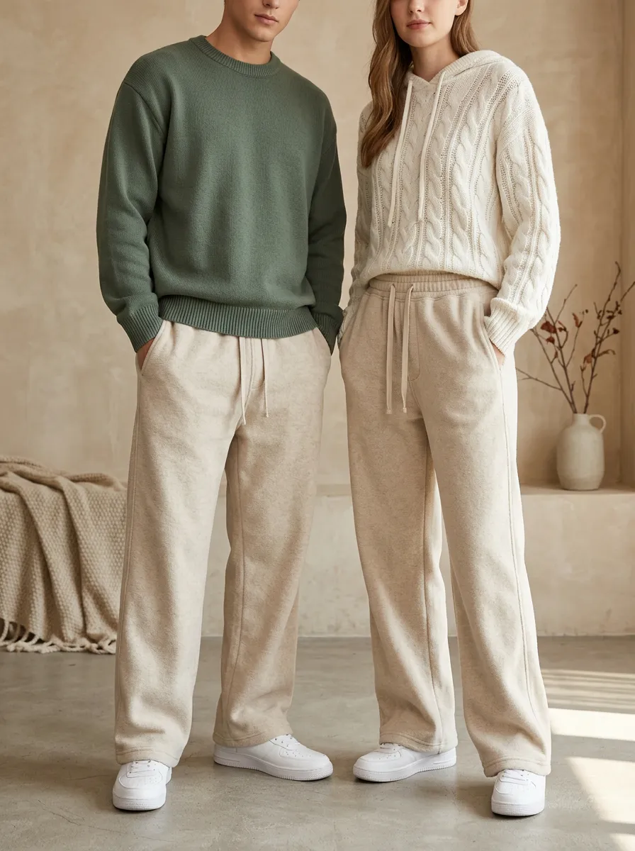 Unisex Graphic Comfort-Fit Wide-Leg Track Pants