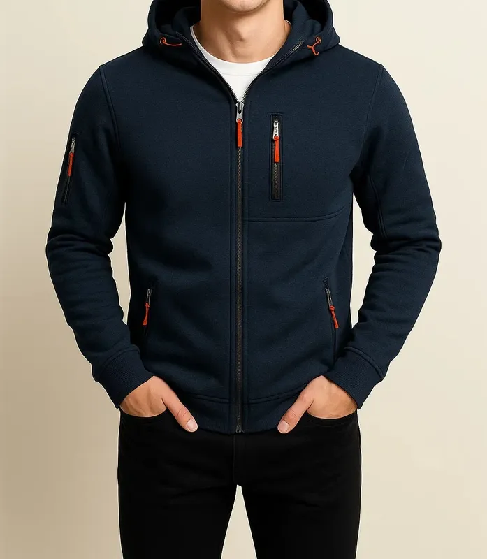 Zip Front Hoodie