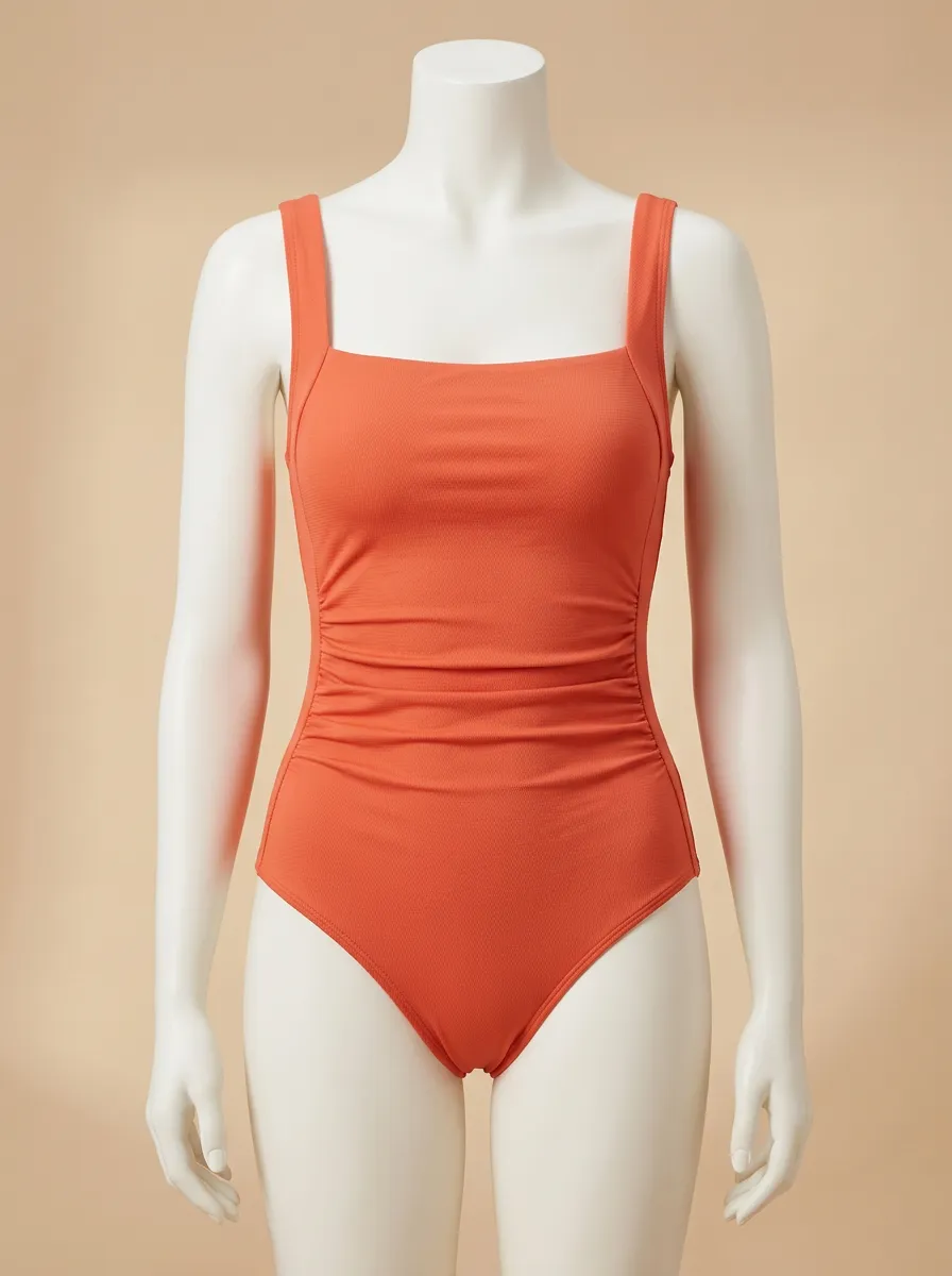 Streamlined Ruched One-Piece Swimsuit
