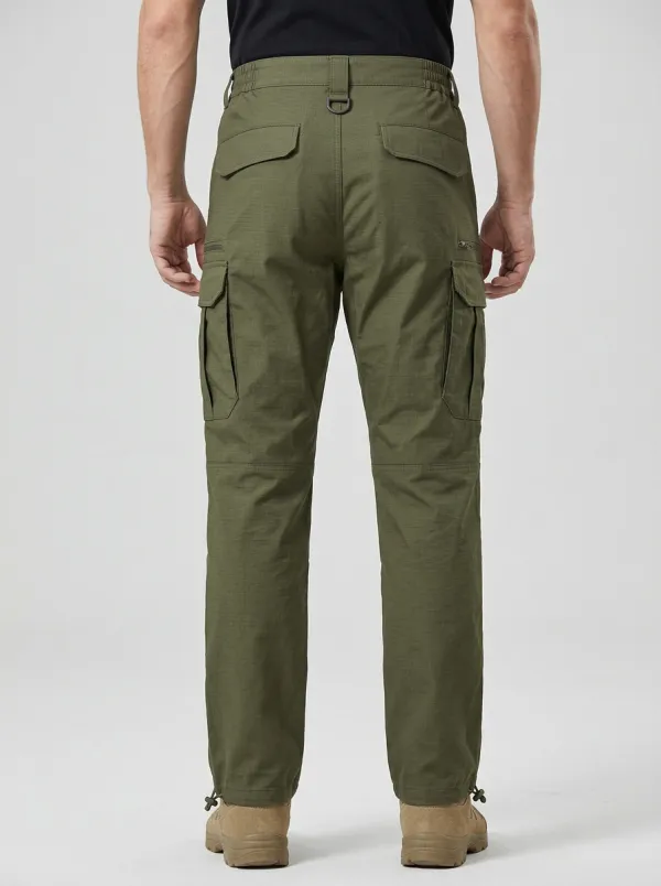 Men's Outdoor Tactical Multi-Pocket Olive Green Cargo Pants