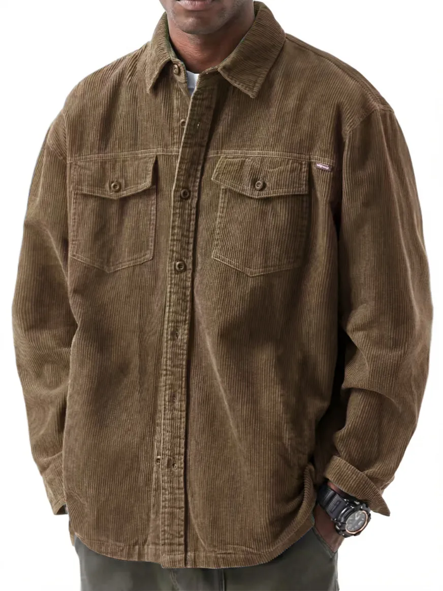 Corduroy Double Pocket Shirt