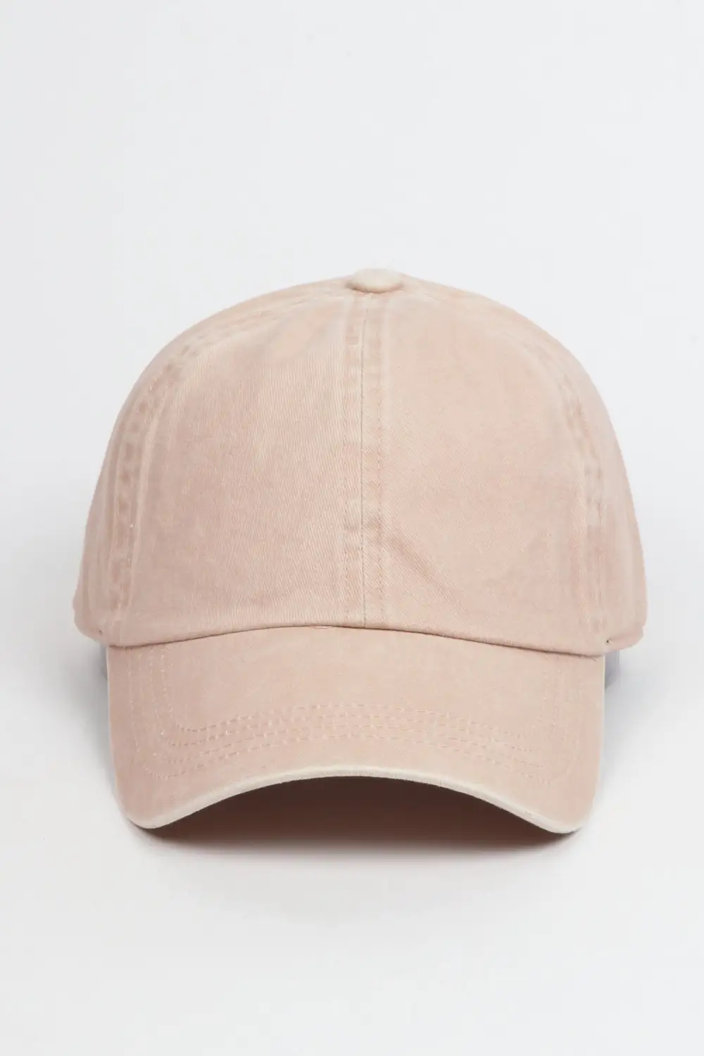 Six Panel Washed Denim Baseball Cap
