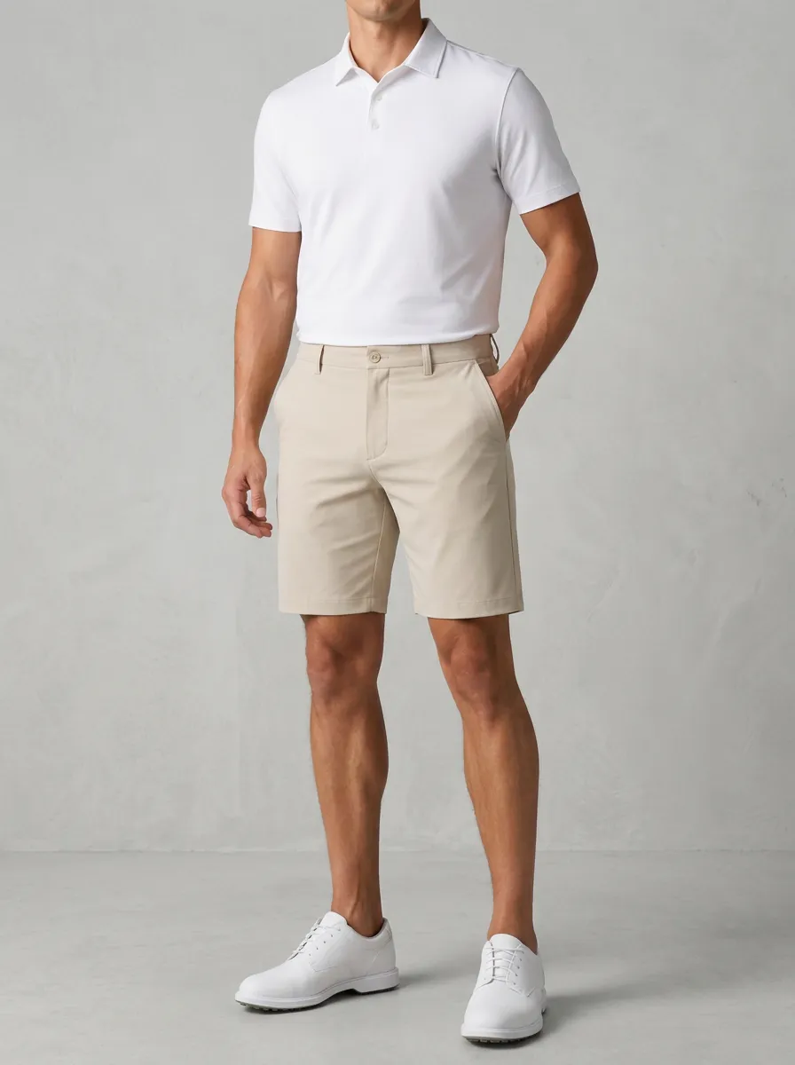 Course Ready Men's Golf Lover Solid Printed Shorts
