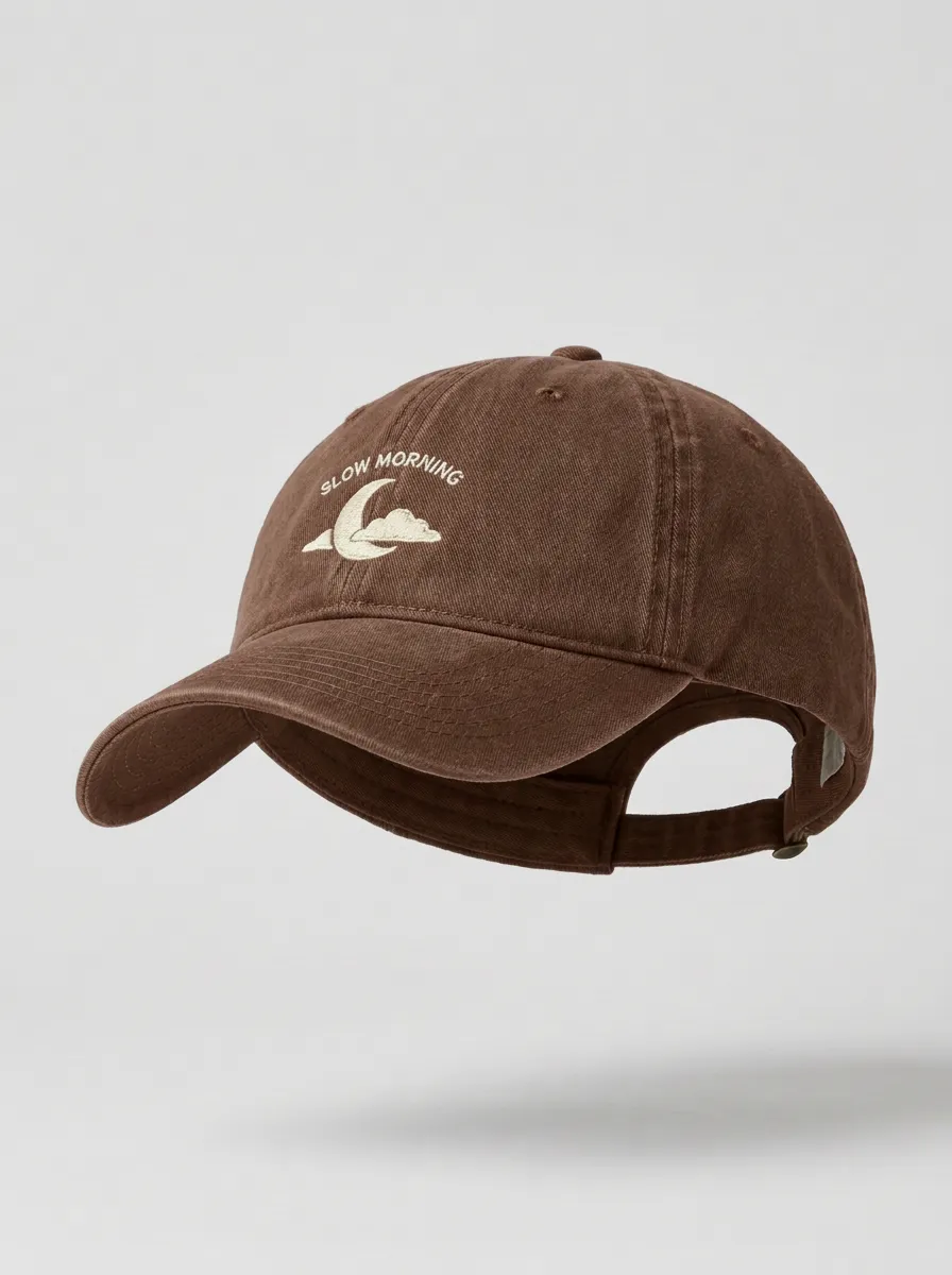 Slow-Morning Printed Unisex Baseball Cap