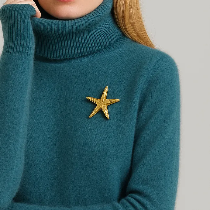 Starfish Metal Clothing Pin