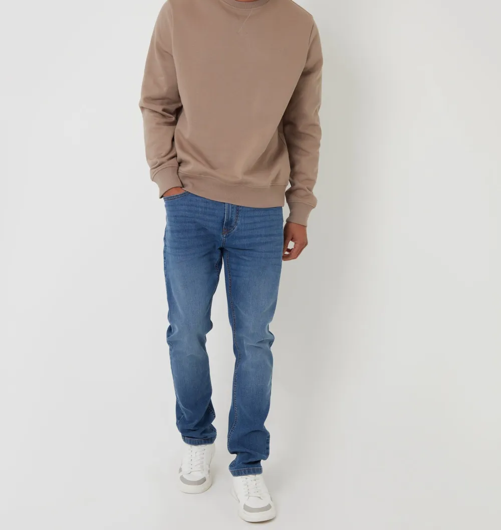 Men's Taupe Crewneck Sweatshirt