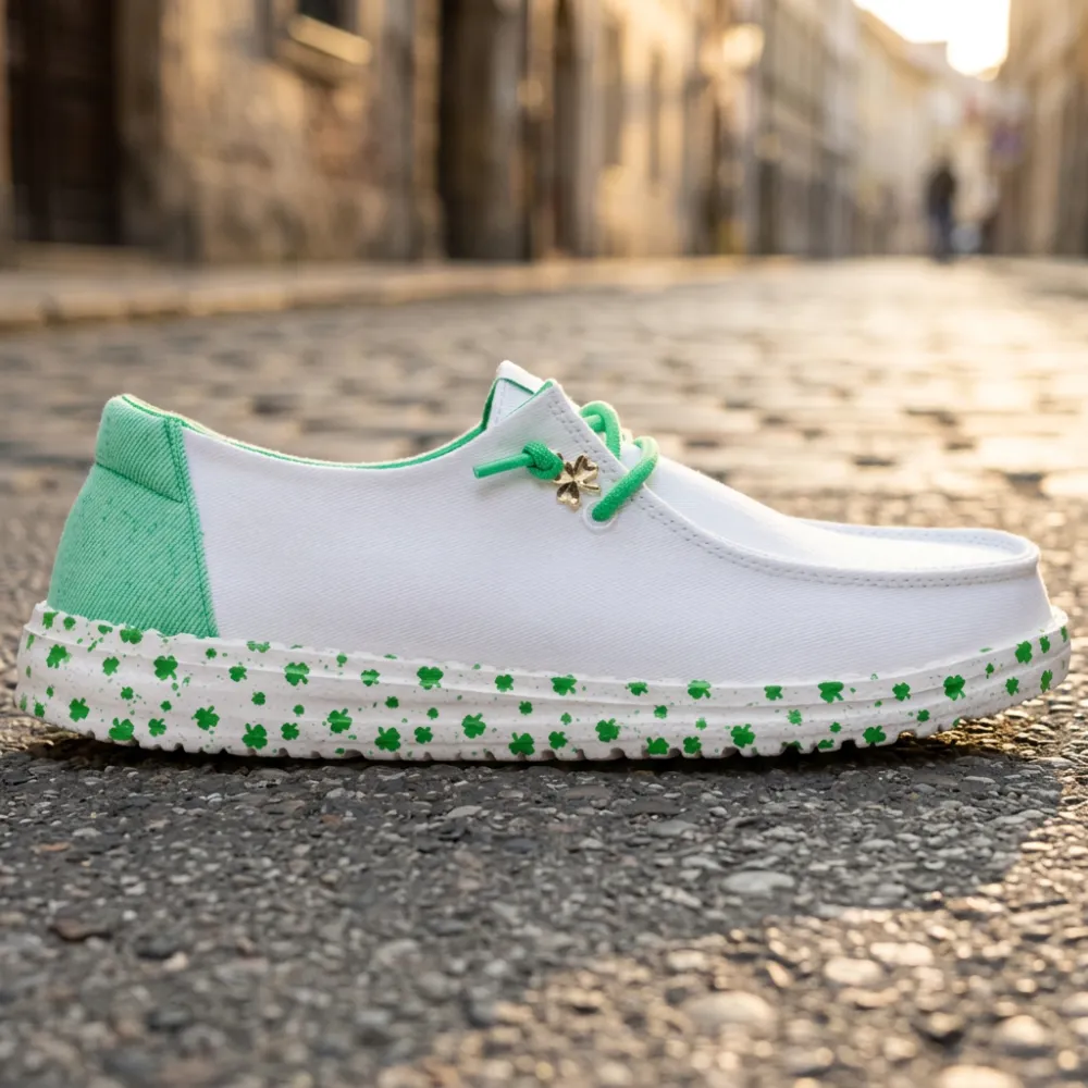 Wendy Shamrock Charm Textile Shoe