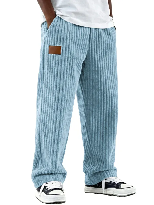 Relaxed Corduroy Seamed Detail Pants