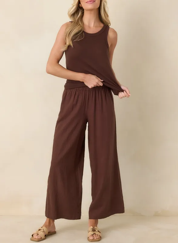 Chocolate Brown Airy Tank