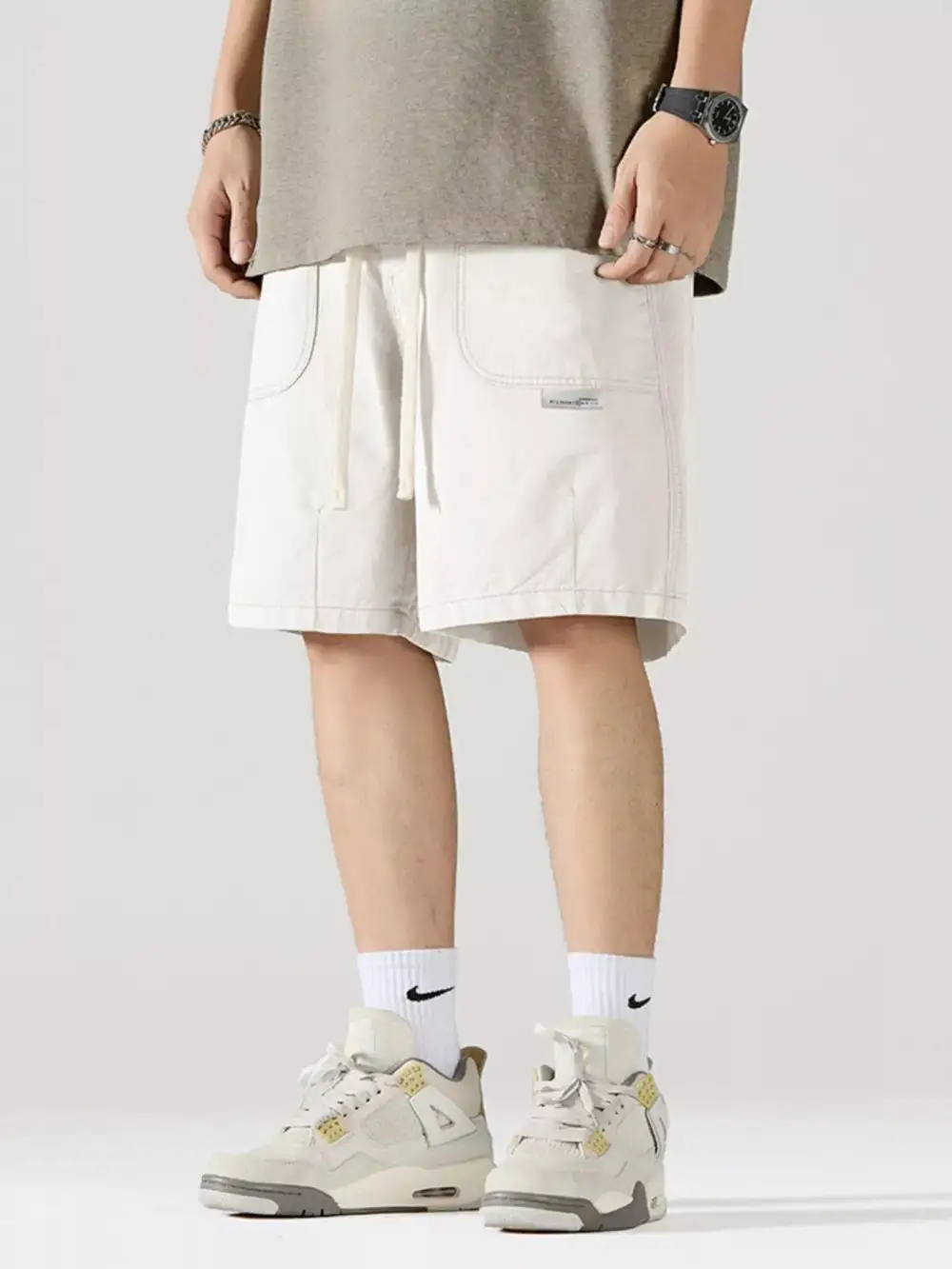Cargo Drawstring Shorts